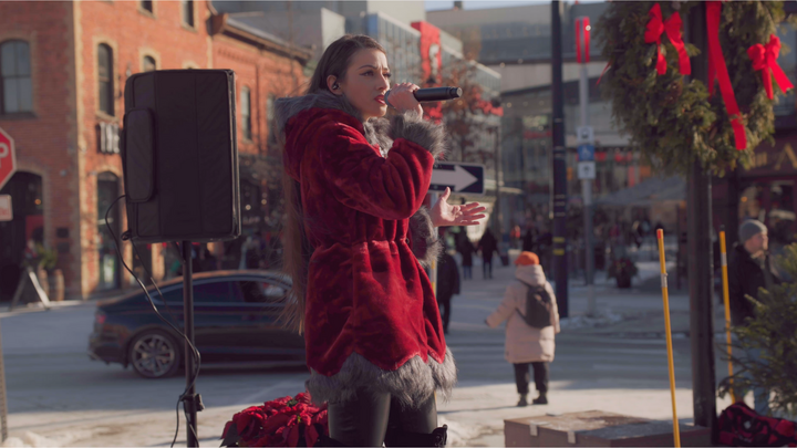 Regina Bianca performing at the Salvation Army Proclamation
